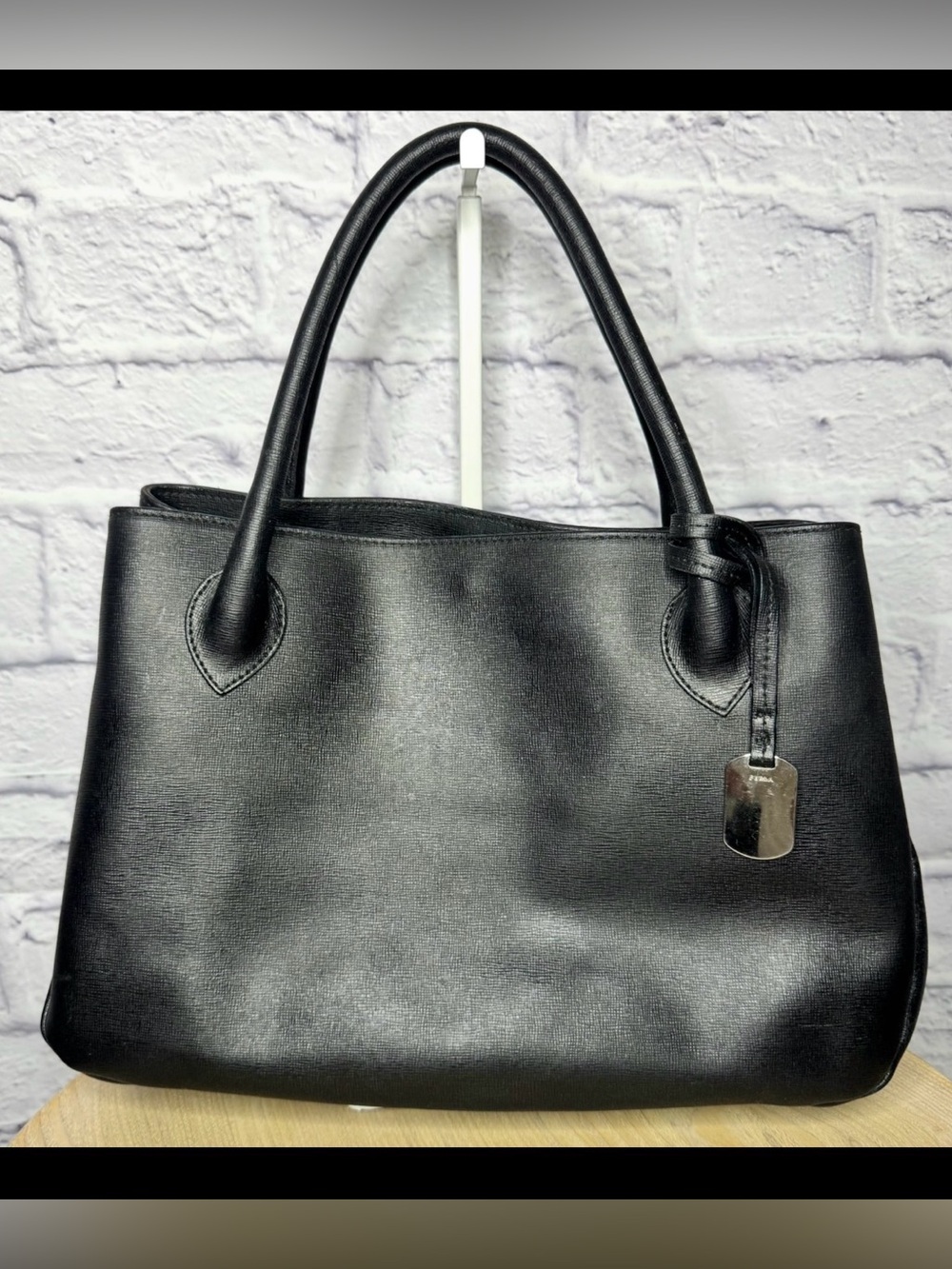 Furla Black Leather Medium Tote Bag
Preloved